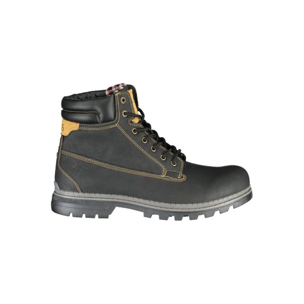 Carrera Black Polyurethane Men Ankle Men's Boot